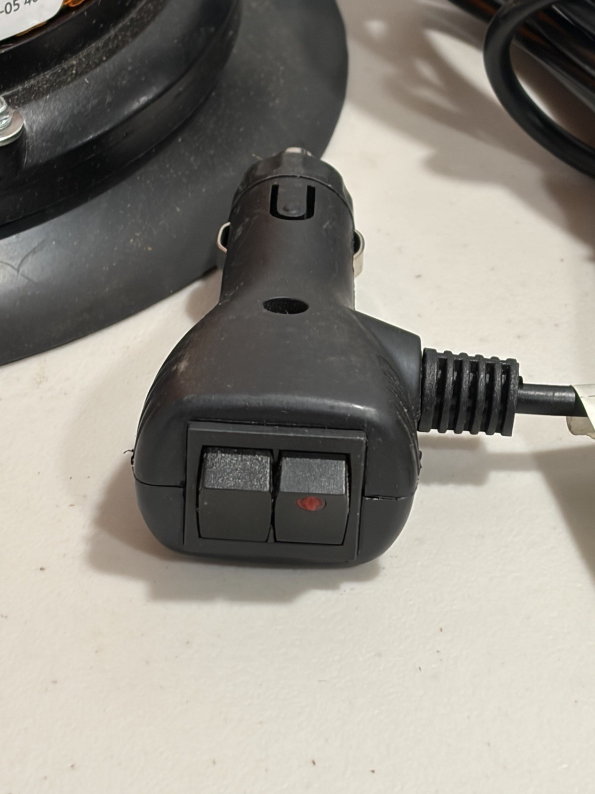 ECCO 7965A-VM LED Beacon Amber SAE Class 1 Vacuum Mount Lighter Adapter