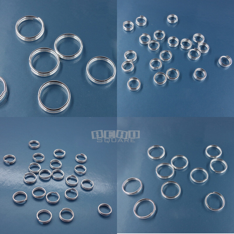 Solid Sterling Silver Split Jump Ring Connectors [Choose from 4mm to 11mm]