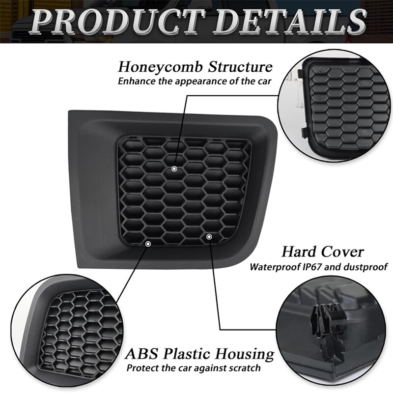 New For 2015-2018 Jeep Renegade Left+Right Front Bumper Lower Grille Bezel Cover