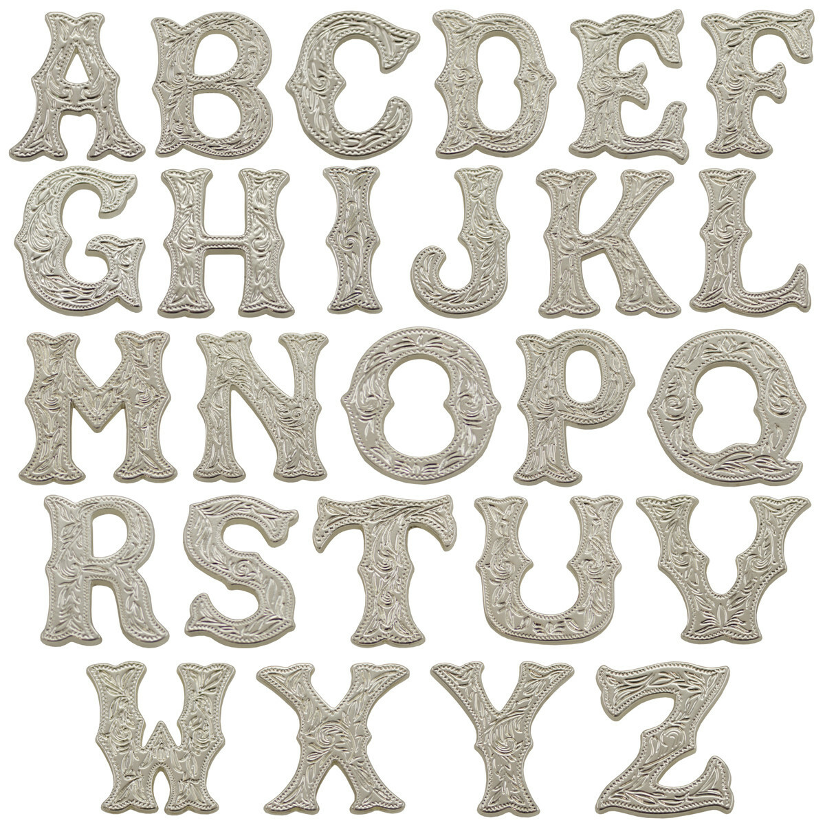 Springfield Leather Company 3/4" Sterling Silver Alphabet Letter Concho A-Z