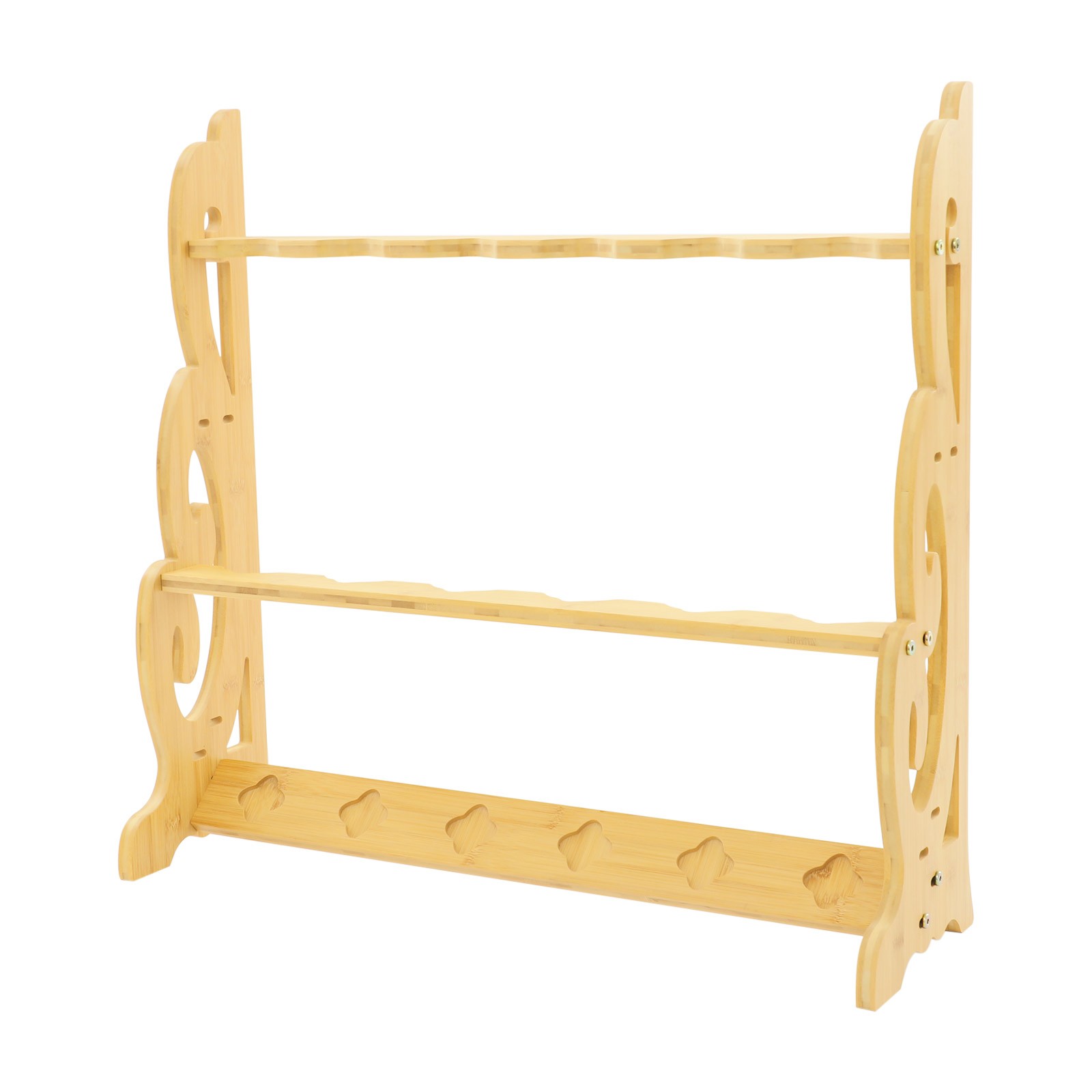 Sword Display Stand, Adjustable Large Sword Holder, 6 Hole Vertical Sword Rack