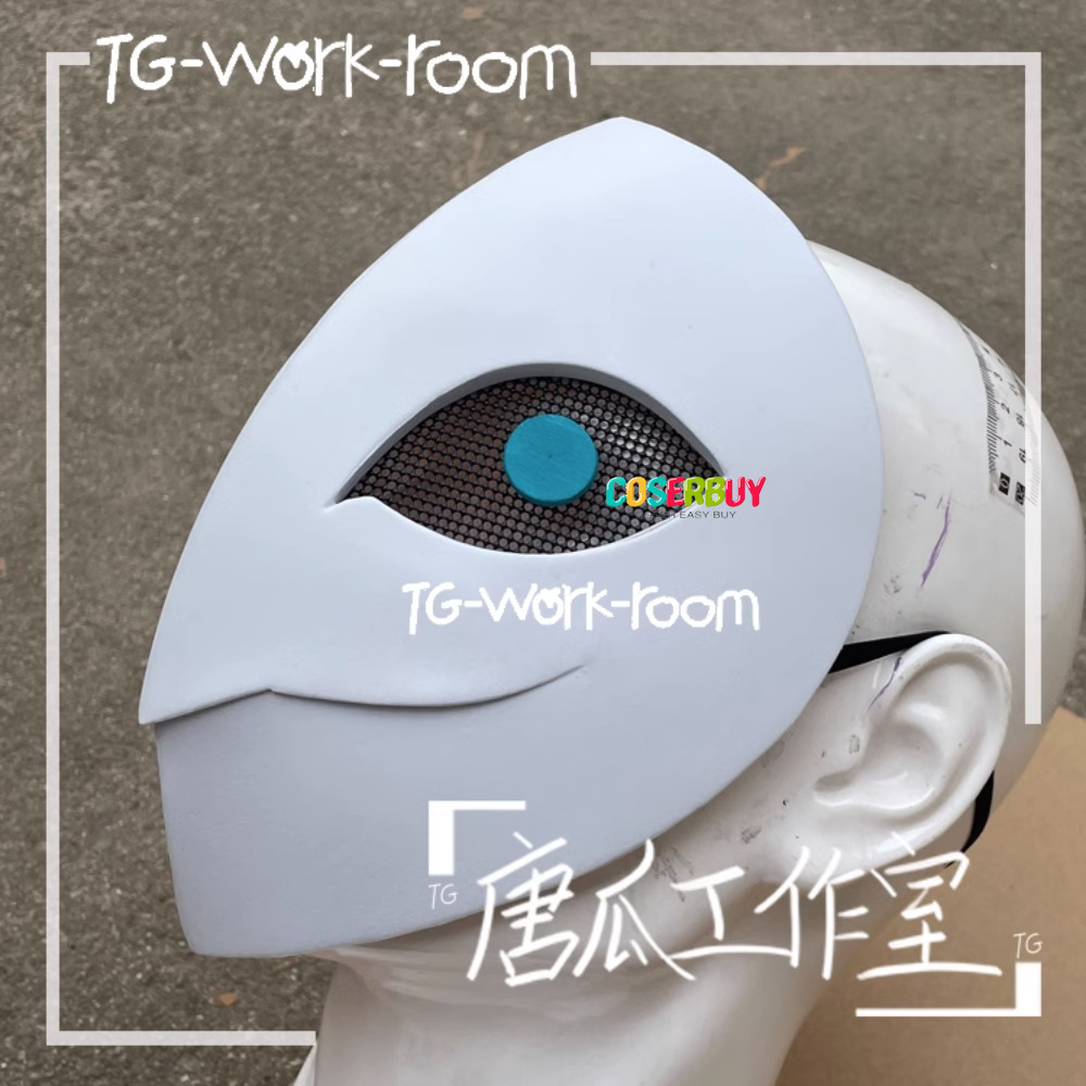 Game Identity Ⅴ Cosplay Ithaqua White Mask Helmet Adult Halloween Handmade Prop