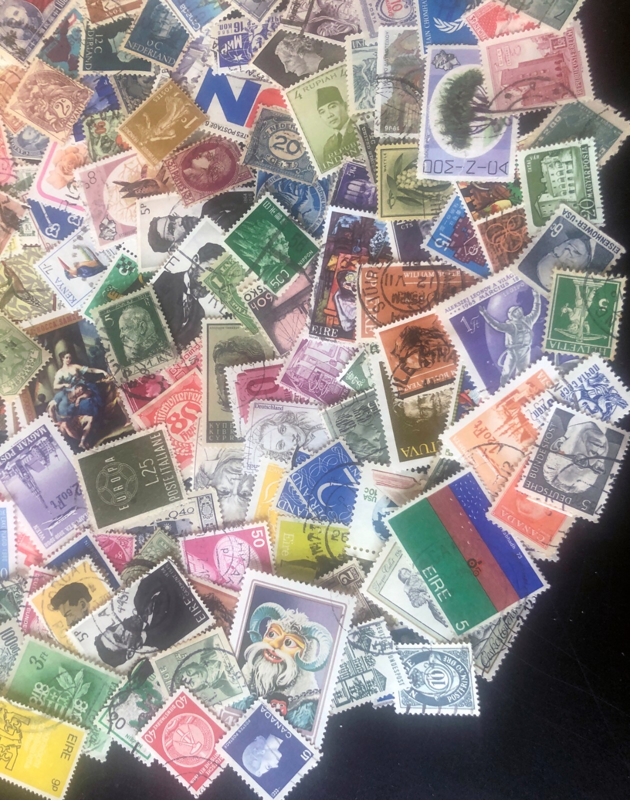 KILOWARE Stamps Off Paper Premium Worldwide Unchecked 1oz Mixture FREE SHIPPING