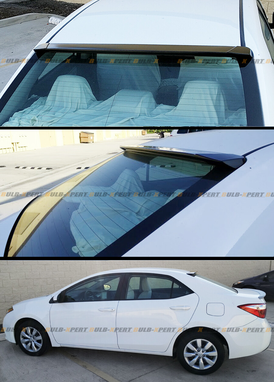 JDM SPORT STYLE REAR ROOF WINDOW SPOILER VISOR WING FOR 2014-2019 TOYOTA COROLLA