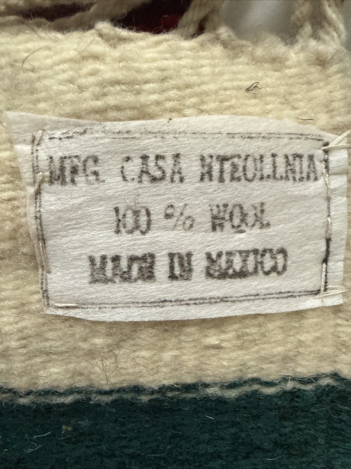 Mexican Wool Rug Runner Aztec Southwestern Navajo Style 6ft Rustic Lodge Native