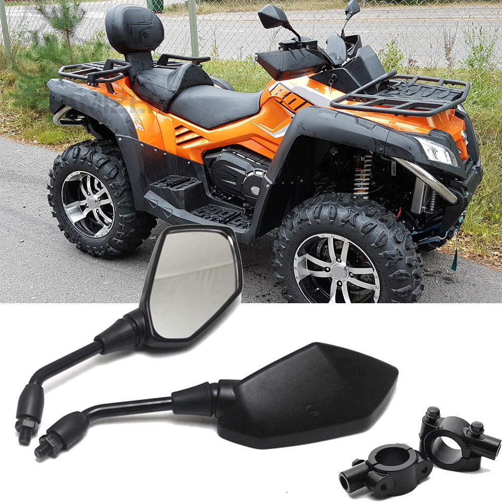 For CF Moto 600 500 800 1000 ATV UTV Rearview Mirrors + 7/8" Handlebar Clamps