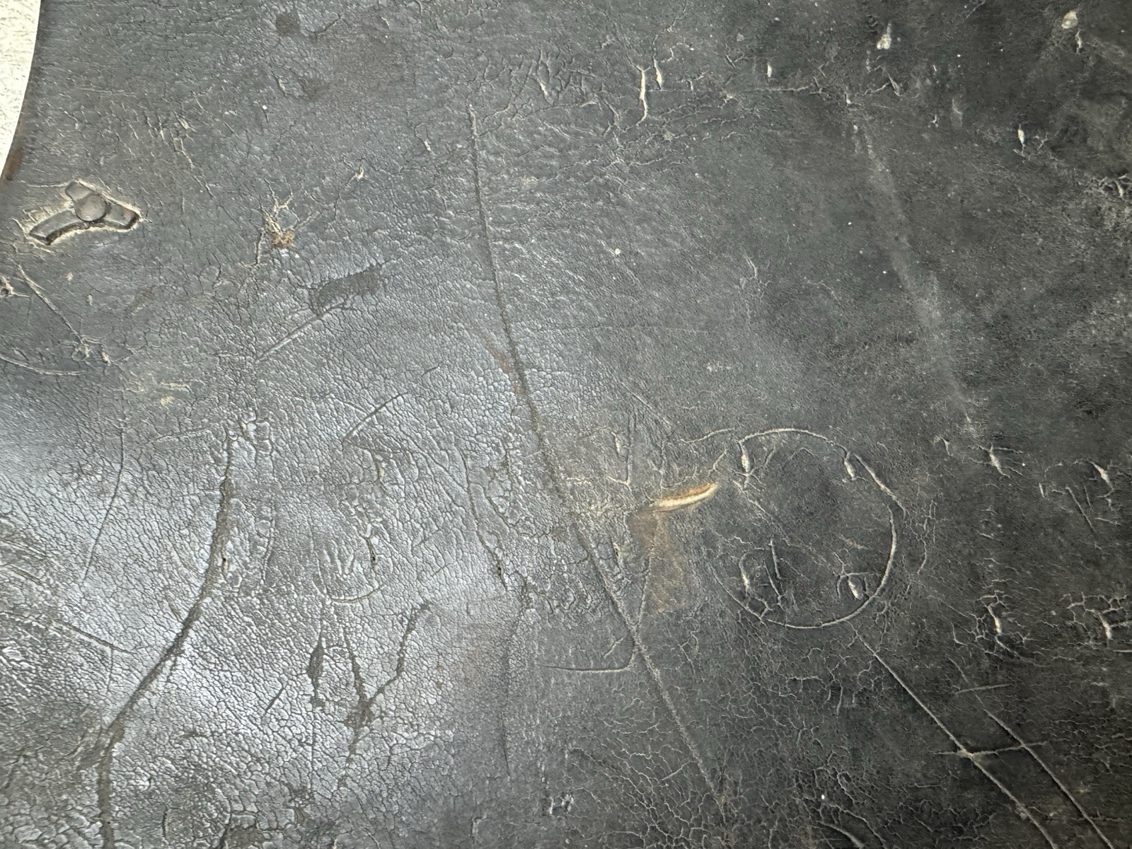 Antique Horse Leather Hames Cover Draft Horse Harness Pad Advertising