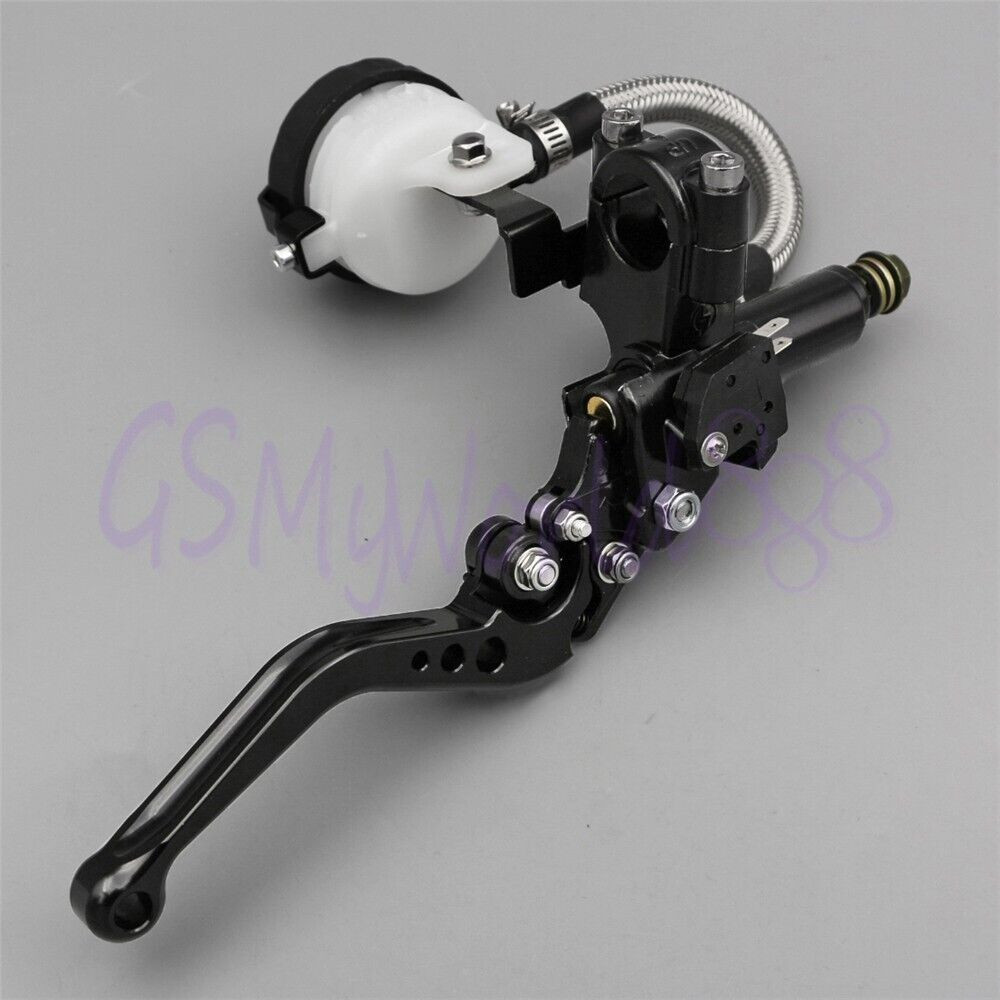 Universal Motorcycle Hydraulic Brake Clutch Master Cylinder Reservoir Lever