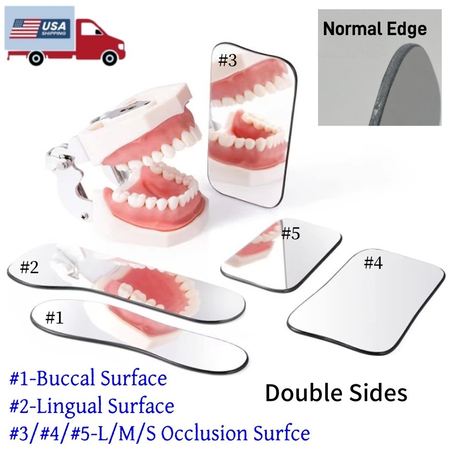 1 set Glass Dental Orthodontic Photo Mirrors Intraoral Mouth Mirror Reflector