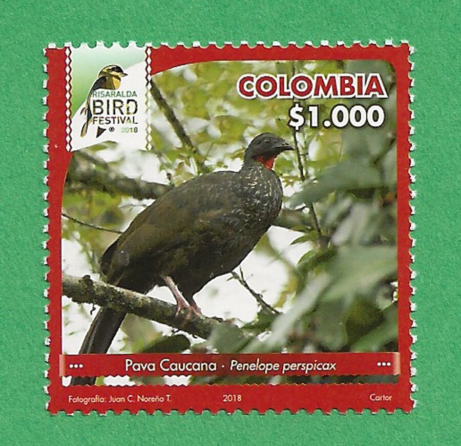 Colombia 2018 MNH Cacua Guan Risaralda Bird Festival stamp