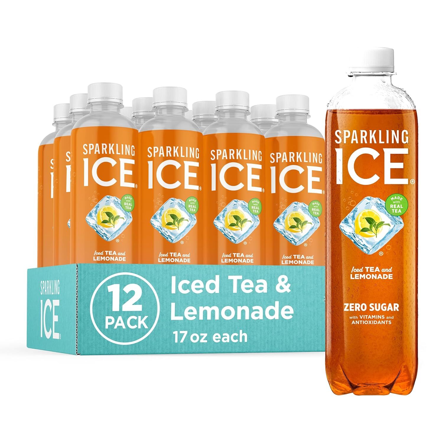 Sparkling Ice, Sparkling Water, Zero Sugar, 17 fl oz, 12 Pack, Select Flavor.