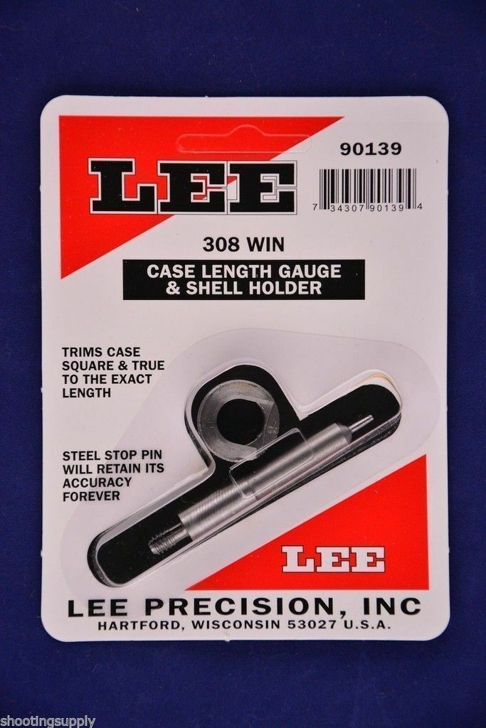 Lee Case Length Gauge & Shell Holder 308 Winchester 7.62x51 Nato #90139