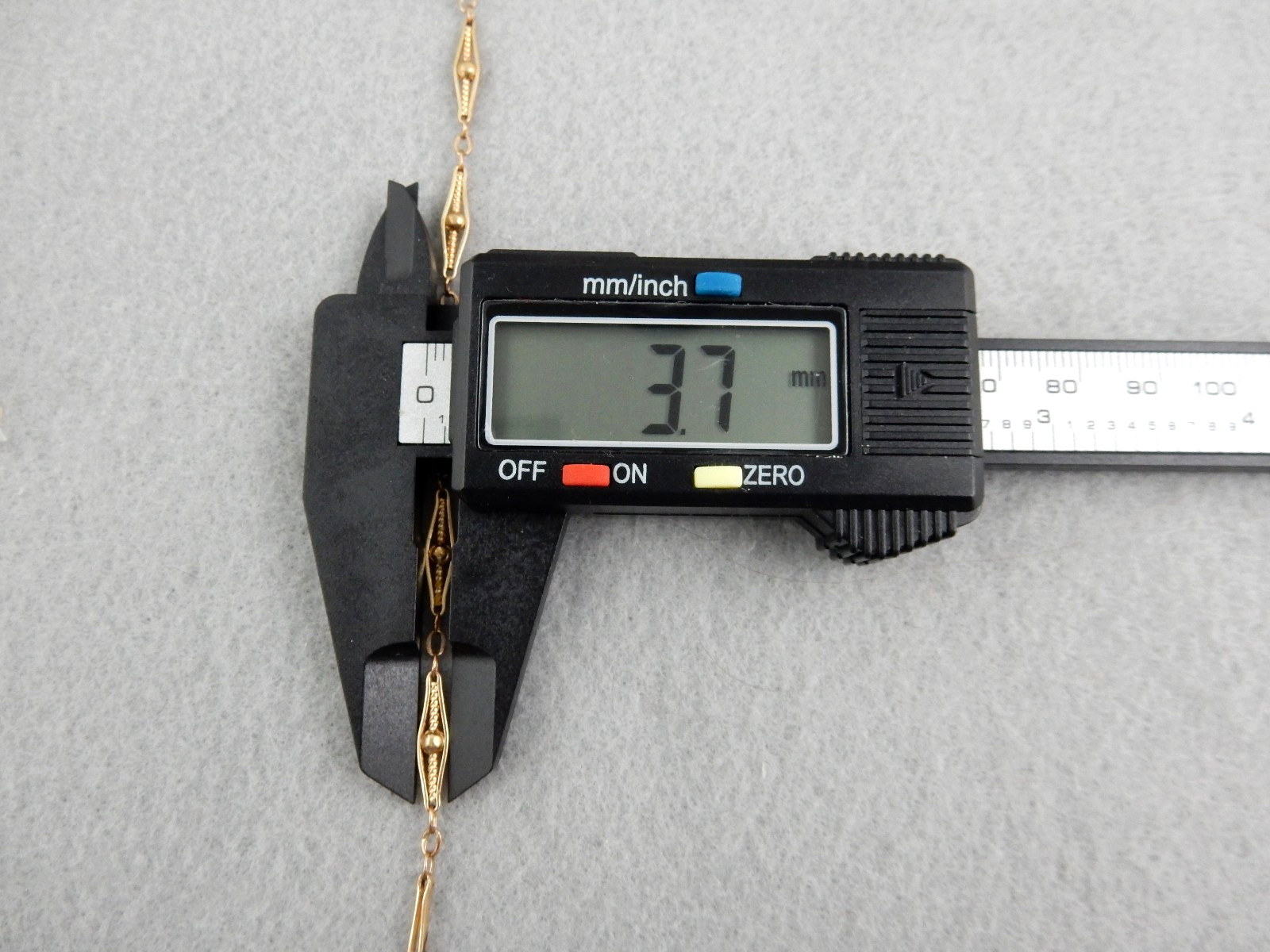 Antique 1/20 12K Yellow Gold Filled 14" Fancy Bar Link Pocket Watch Chain 5g