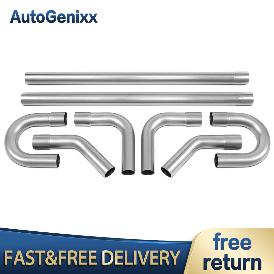 3" Inch 76mm Stainless Steel Exhaust Pipe Piping Mandrel Straight U Bend Kit