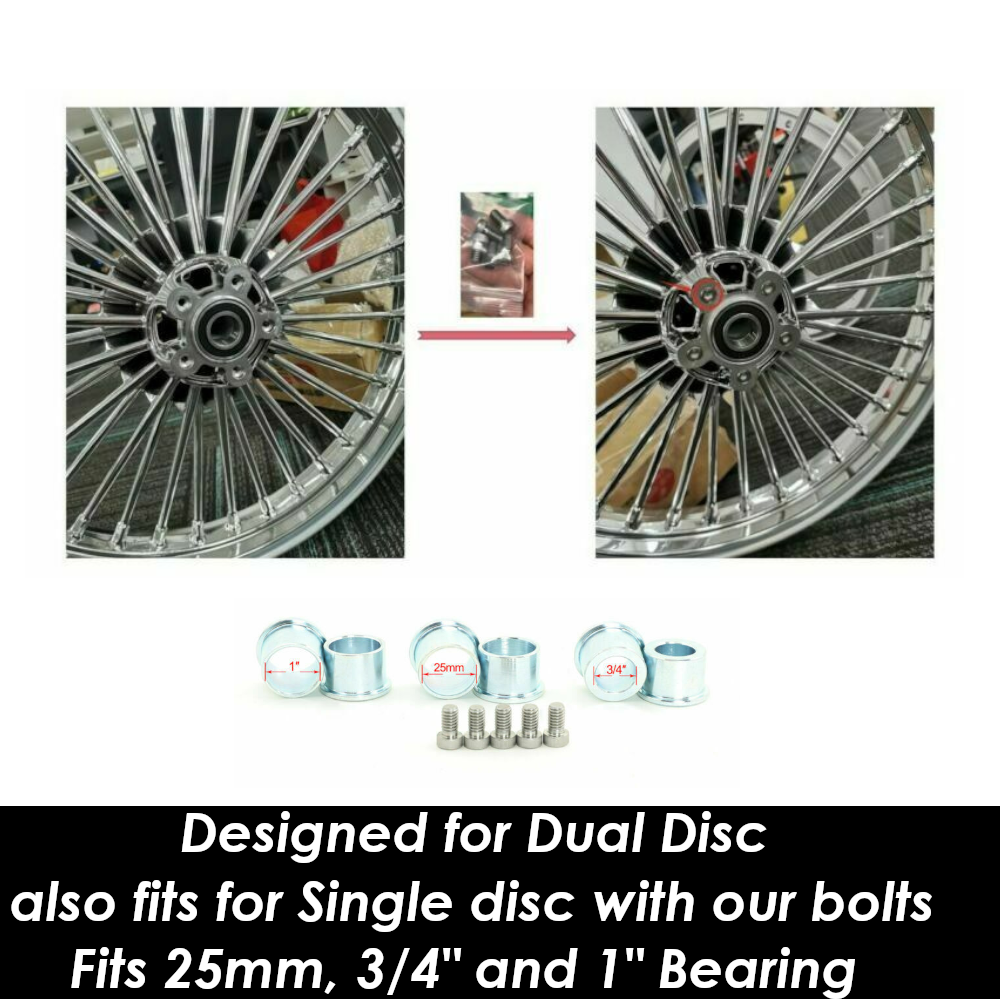 21x3.5 16x3.5 Fat Spoke Wheels Rims for Harley Heritage Softail Classic Deluxe