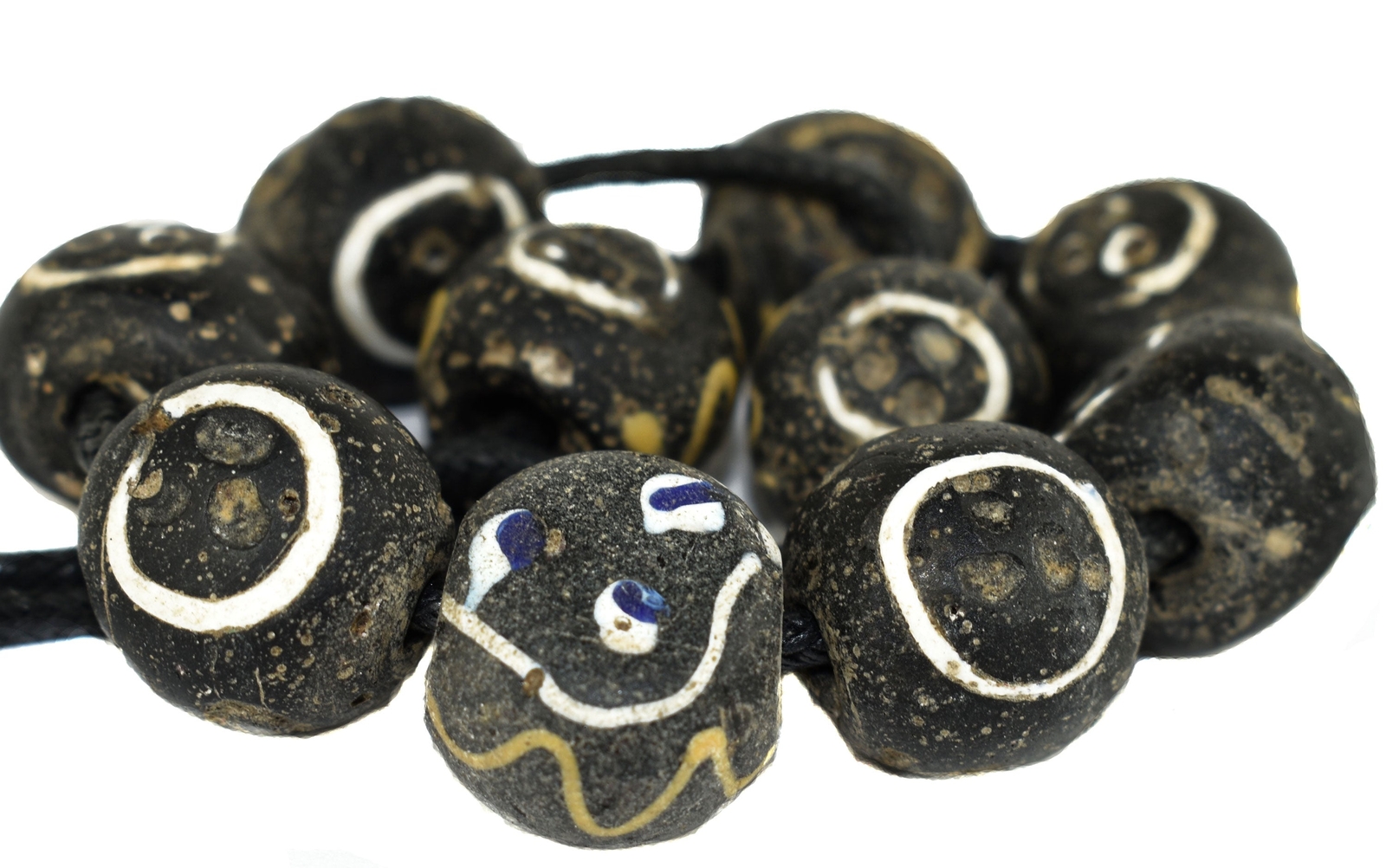 10 Baule Face Venetian Trade Beads