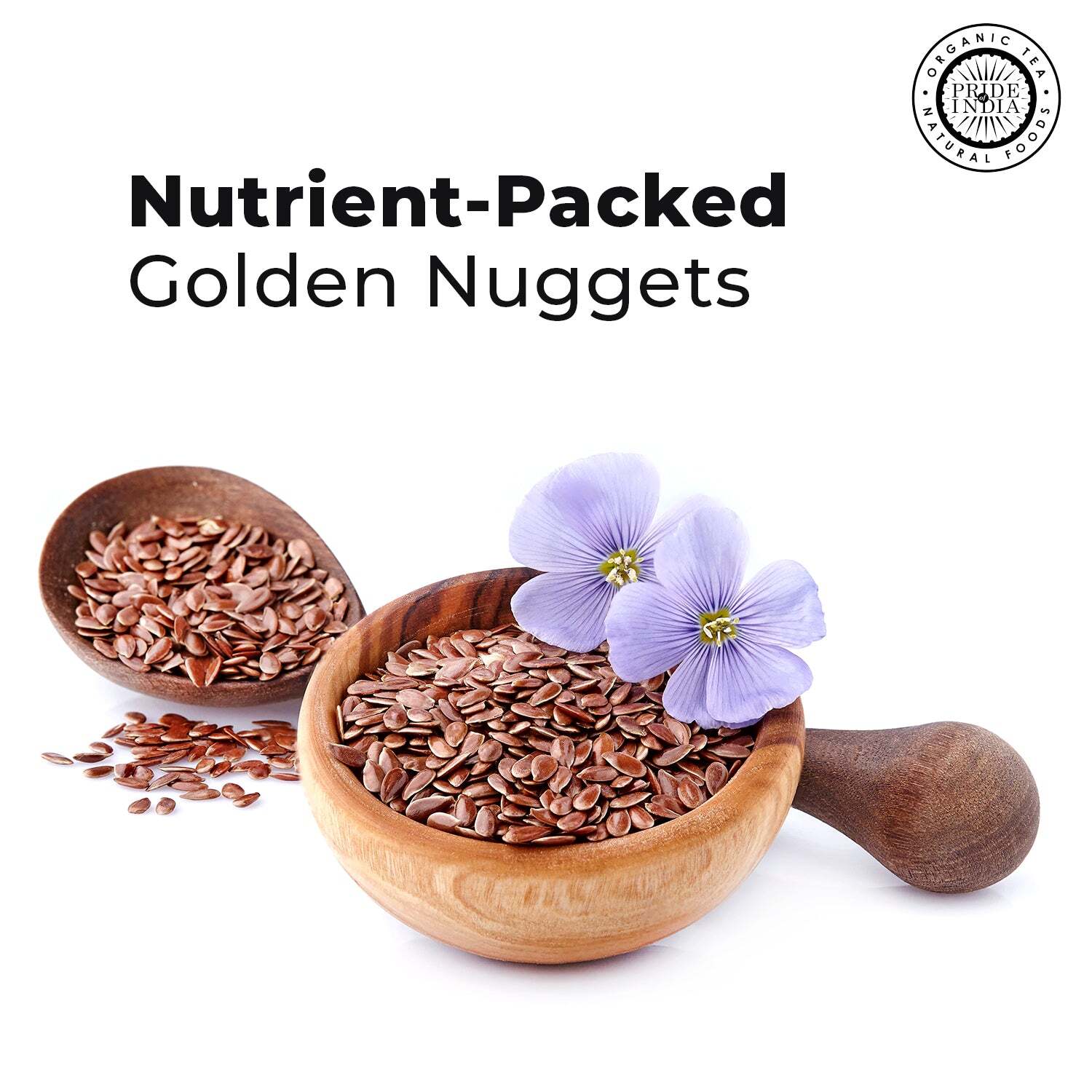 Whole Brown Flax Seeds - Omega-3 & Lignan Superfood Jar