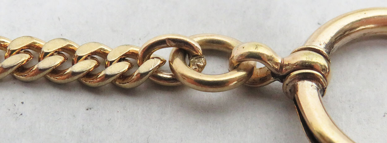 VINTAGE GF 16" POCKET WATCH CHAIN