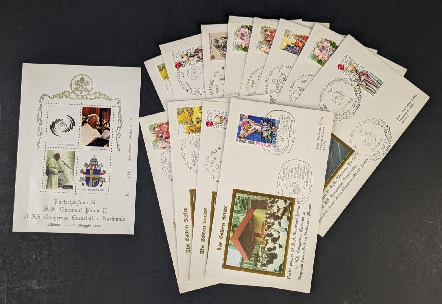 Pope John Paul II, Presides Over 20th Eucharistic Congress, 12 Covers Plus