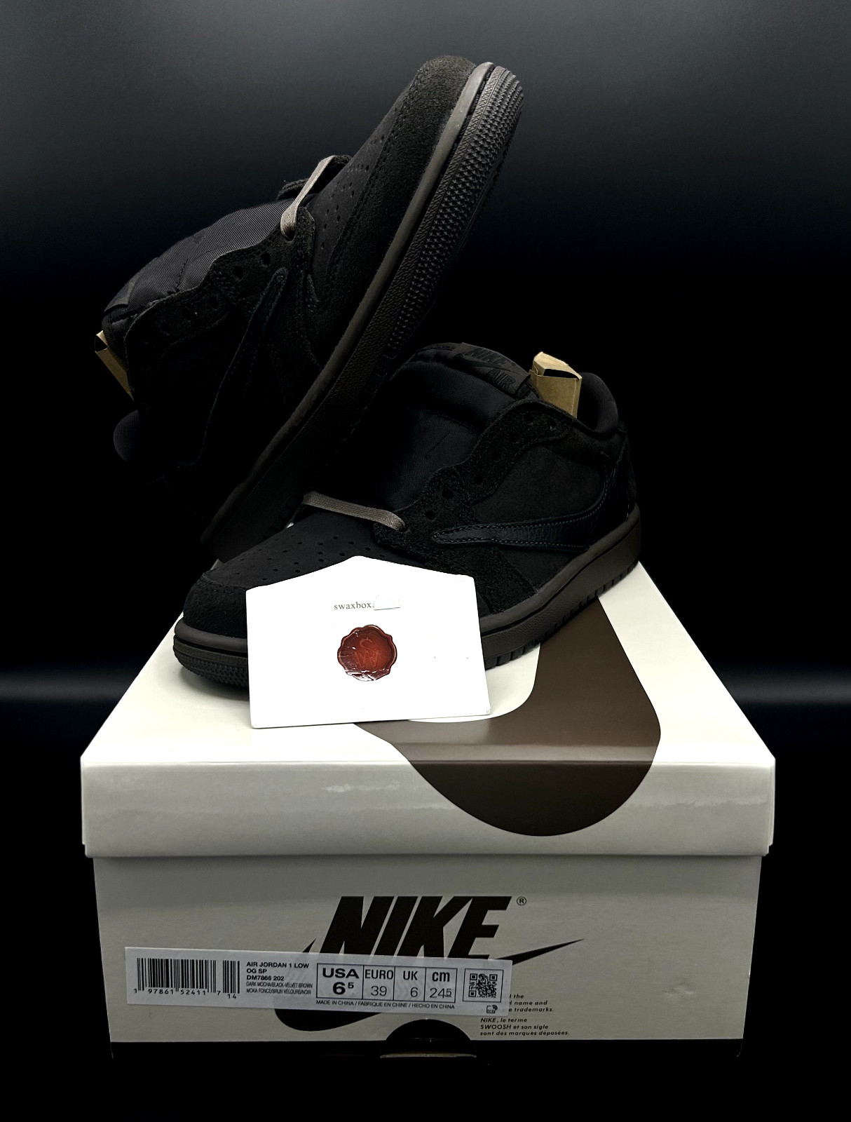 Air Jordan 1 Retro Low OG SP Travis Scott Velvet Brown DM7866-202