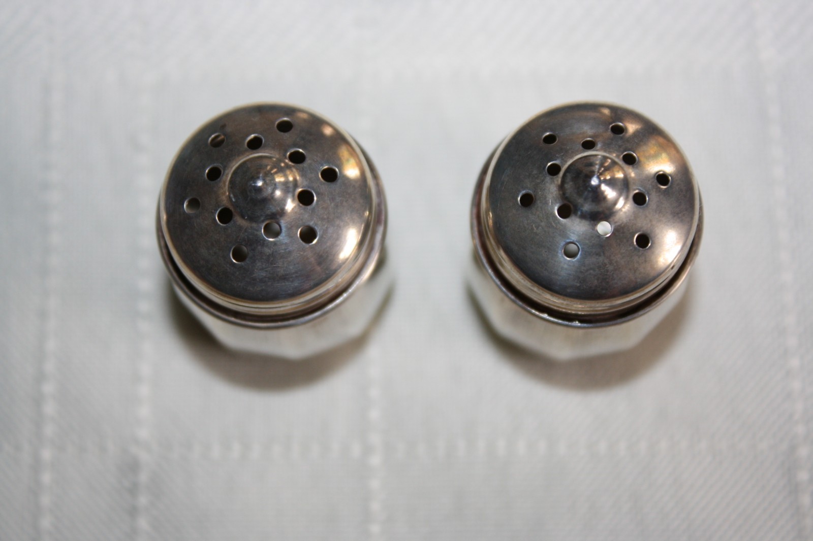 Vintage 3 Sterling Silver Salt Cellar Dipping Spoons/Mini Salt Pepper Shakers