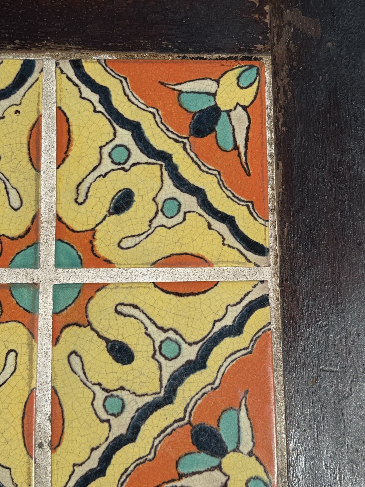 VINTAGE CALIFORNIA TILE TABLE SPANISH REVIVAL 1920s D&M TAYLOR MONTEREY ANTIQUE