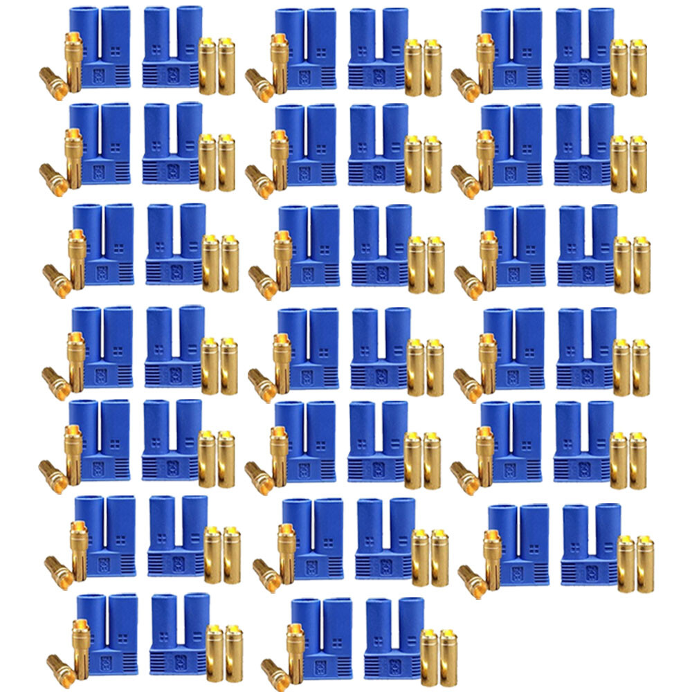 20 Pairs For EC5 Device Connector Plug For RC Car Plane Helicopter Battery Lipo