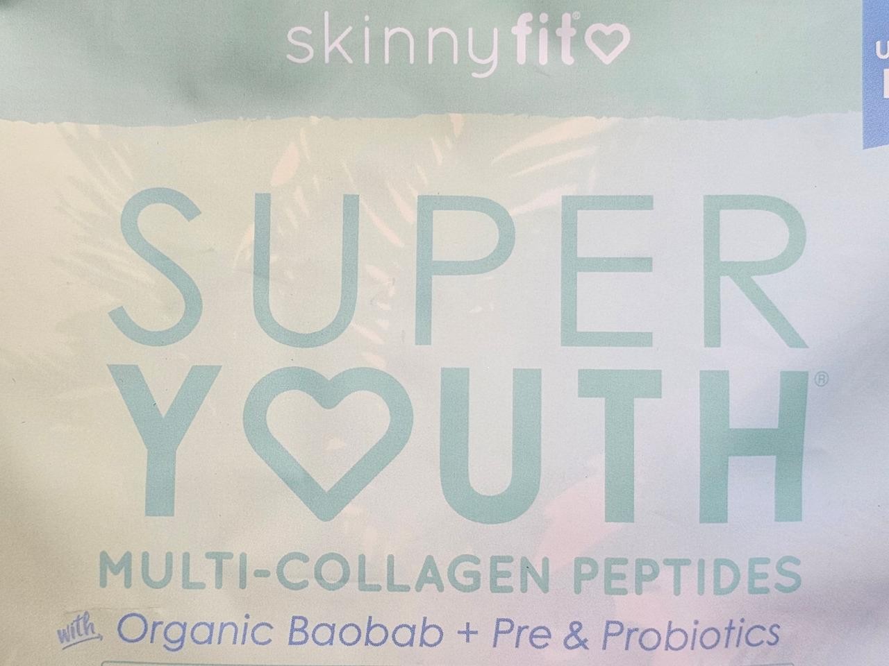Skinny Fit Super Youth UNFLAVORED Multi-Collagen Peptides 30 Servings Exp 4/2027