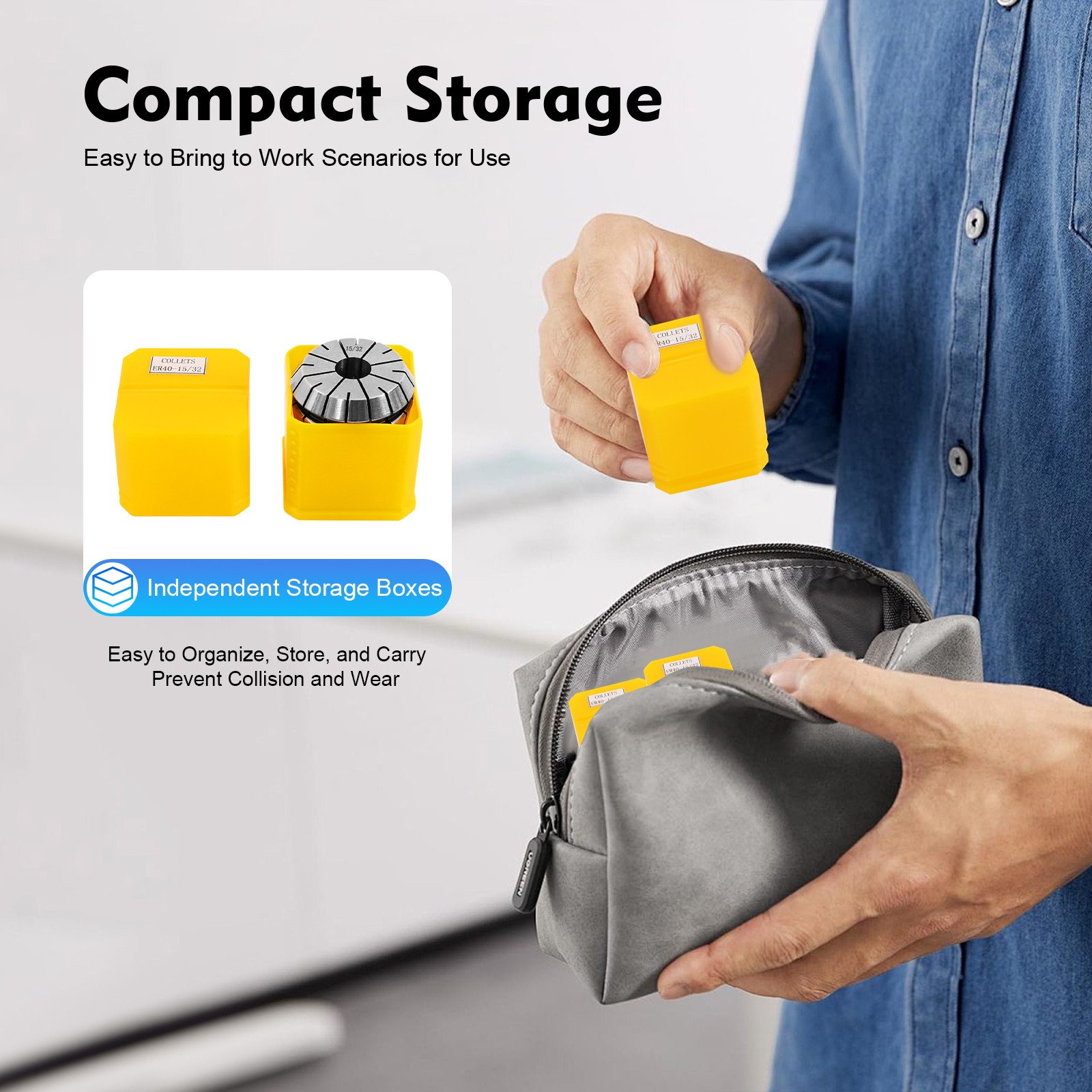 29 Pcs ER40 Precision Spring Collet Set Milling Lathe CNC Chuck Bit Holder ER40