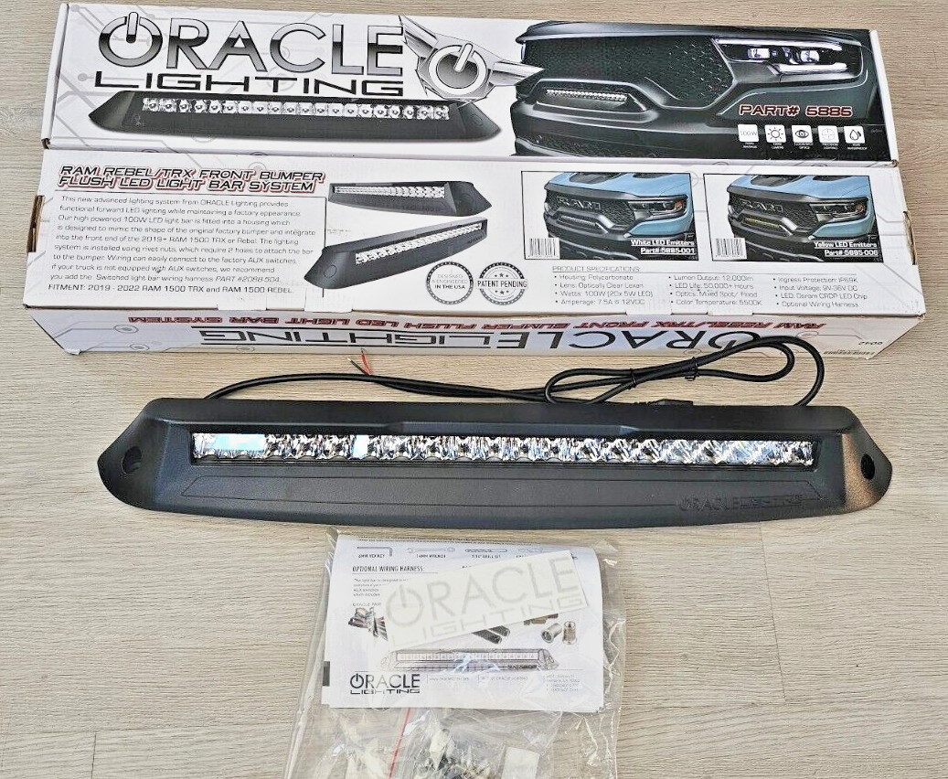 New Oracle Lightning front bumper LED light bar for 2021-24 Dodge Ram 1500 TRX
