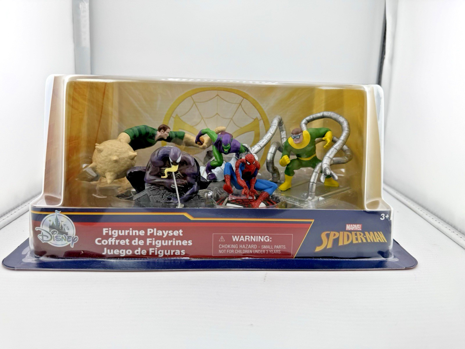Marvel Spider-Man Figurine Playset Disney Store 5 Character Set NIB