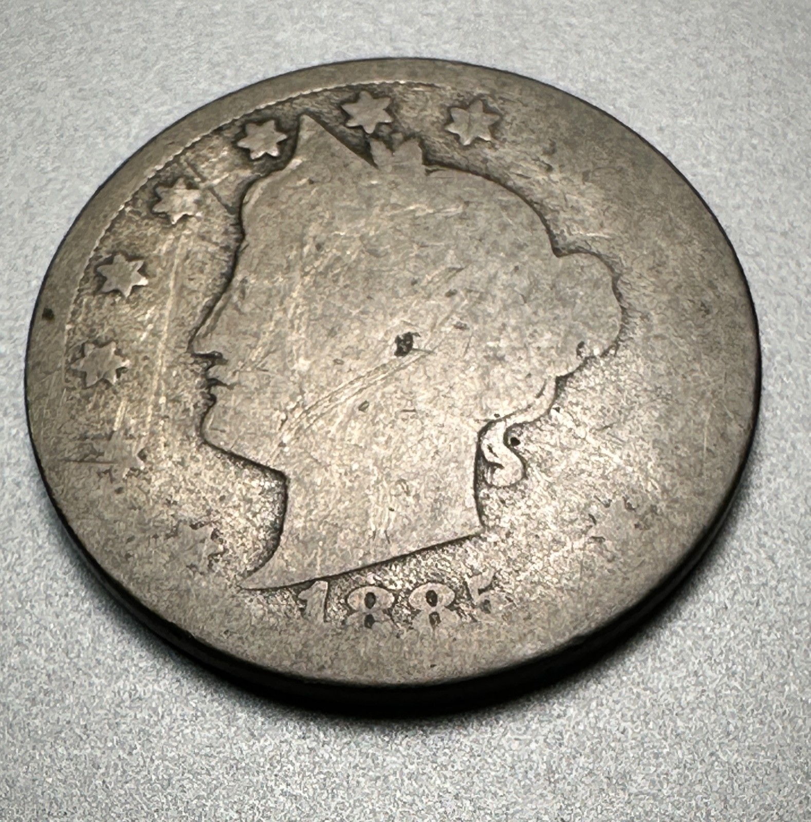 1885 V NICKEL AFFORDABLE KEY DATE OF THE SET #1716