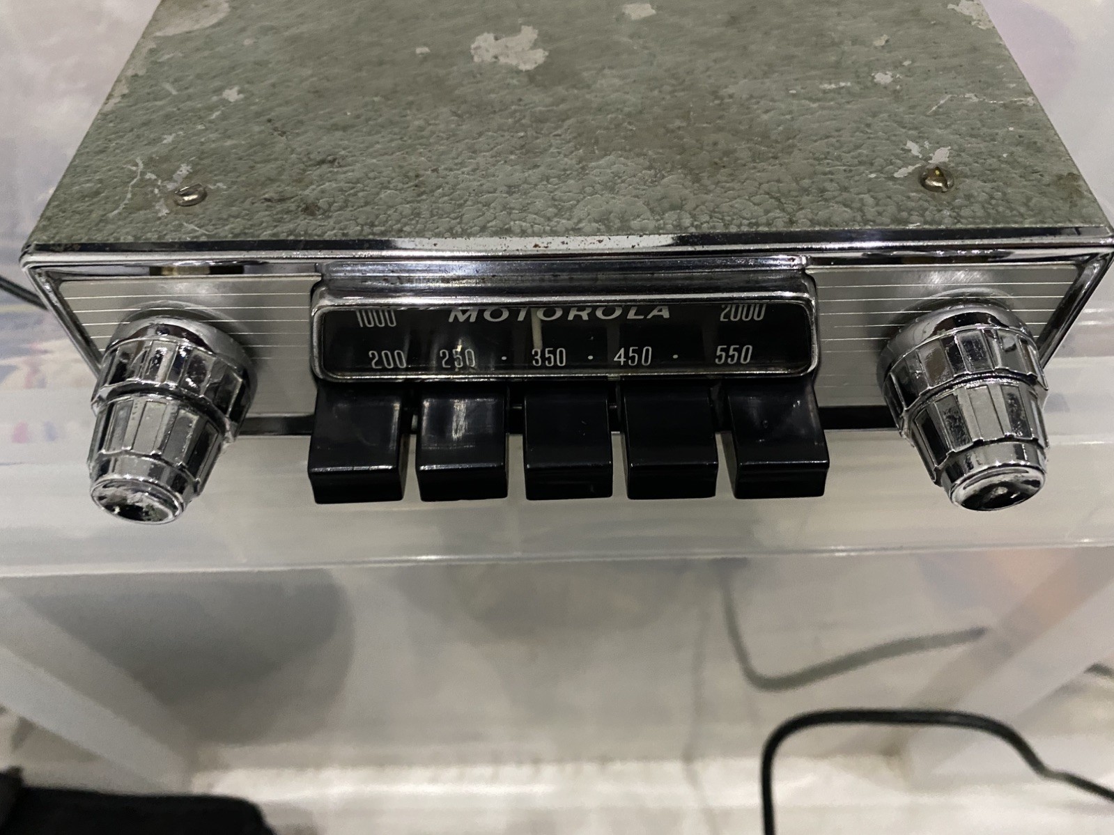 Motorola 818T chrome Car Radio Classic Vintage fully working