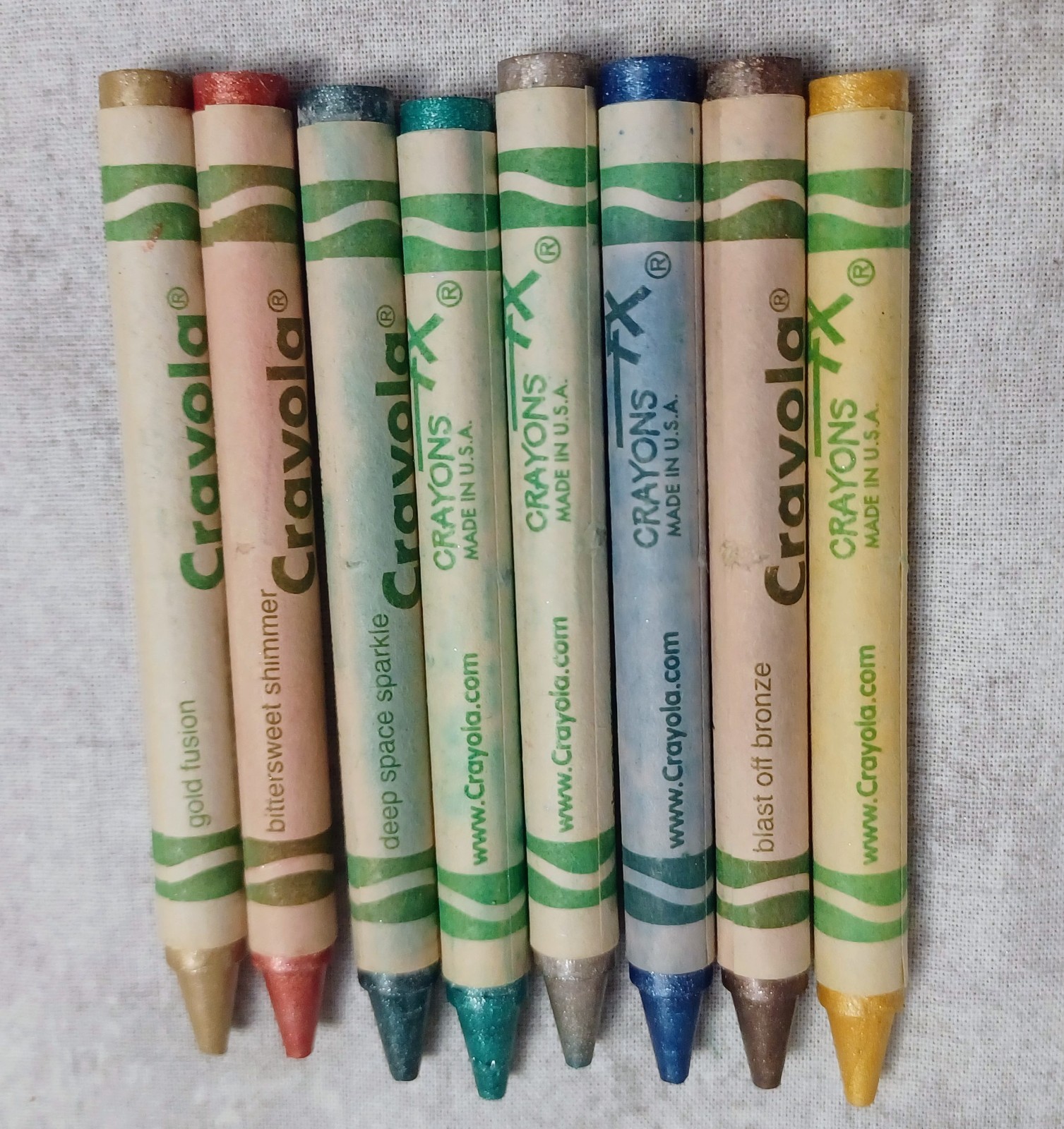 VTG Crayola Crayons Metallic Fx 16 New 2001 NOS non-toxic Binney & Smith
