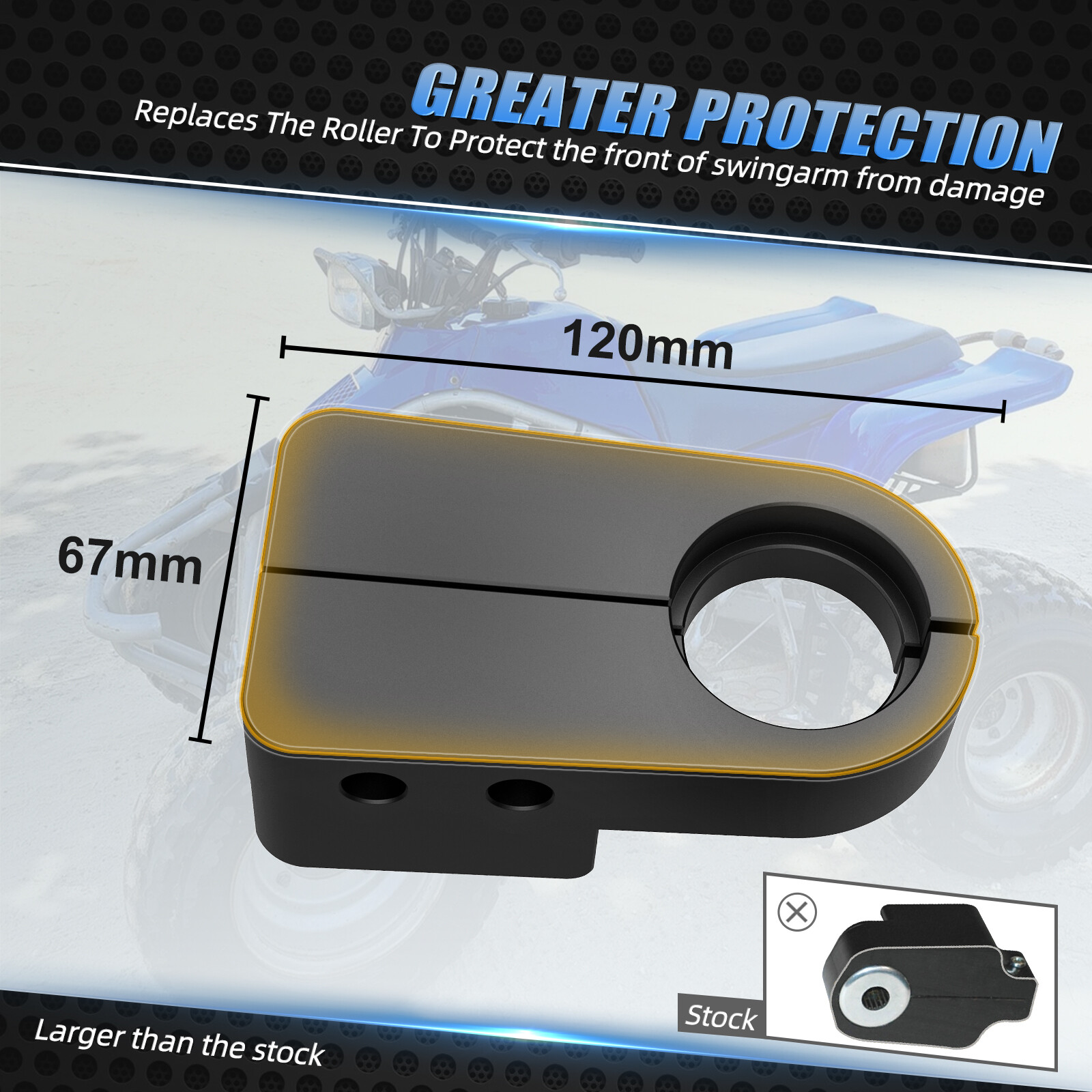 Front Chain Guide Slider PA66 Nylon For Yamaha Blaster 200 YFS200 SE 1988-2006