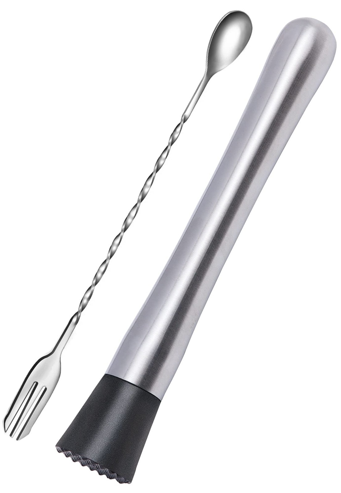 Ortarco 10 Inch Stainless Steel Muddler for Cocktail and 10 Large, Silver