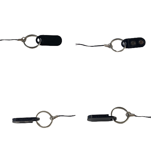 Minelab Equinox 800 charging port magnetic cover with lanyard.