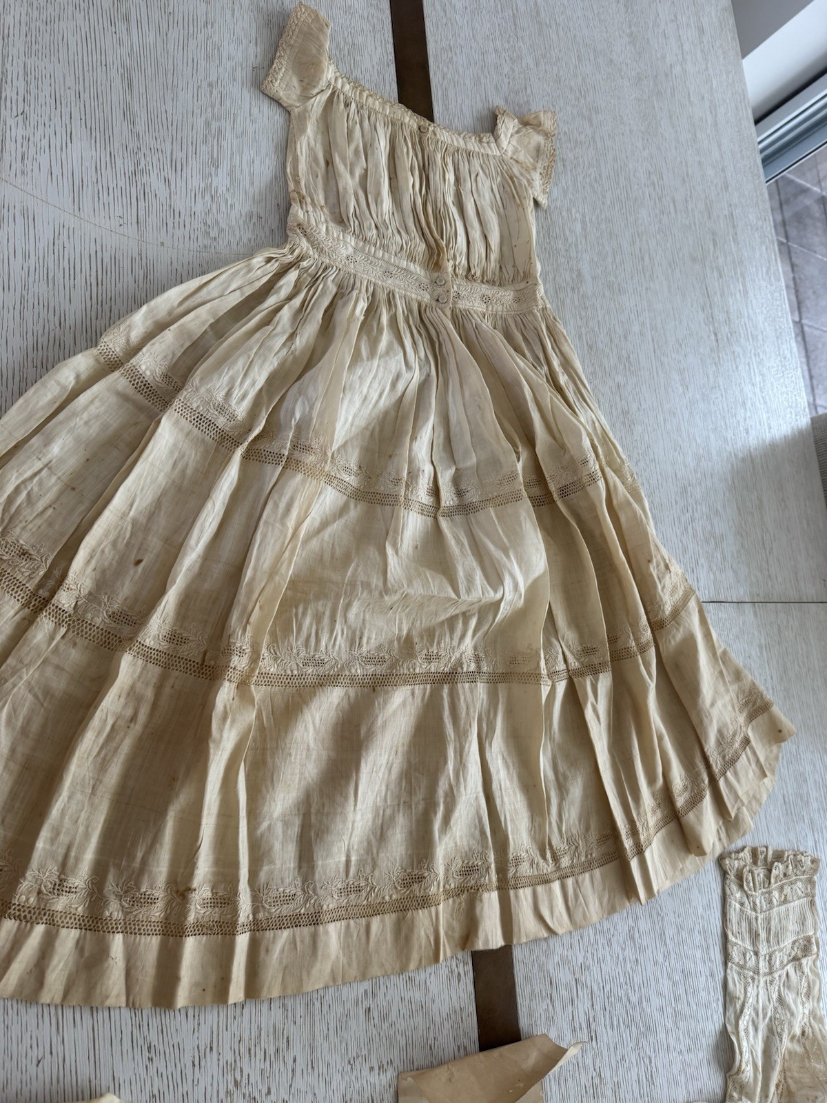 Pre Civil War 2 Childs Baby Dress Early Settler Packers Falls New Hampshire 1817