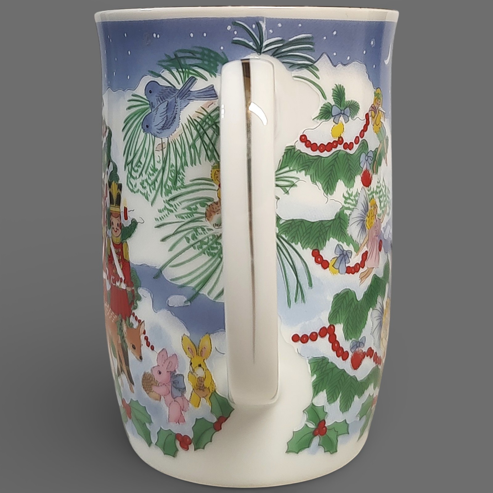 Set of 2 Tavistock Otagiri Christmas Ceramic Mugs 4" Japan