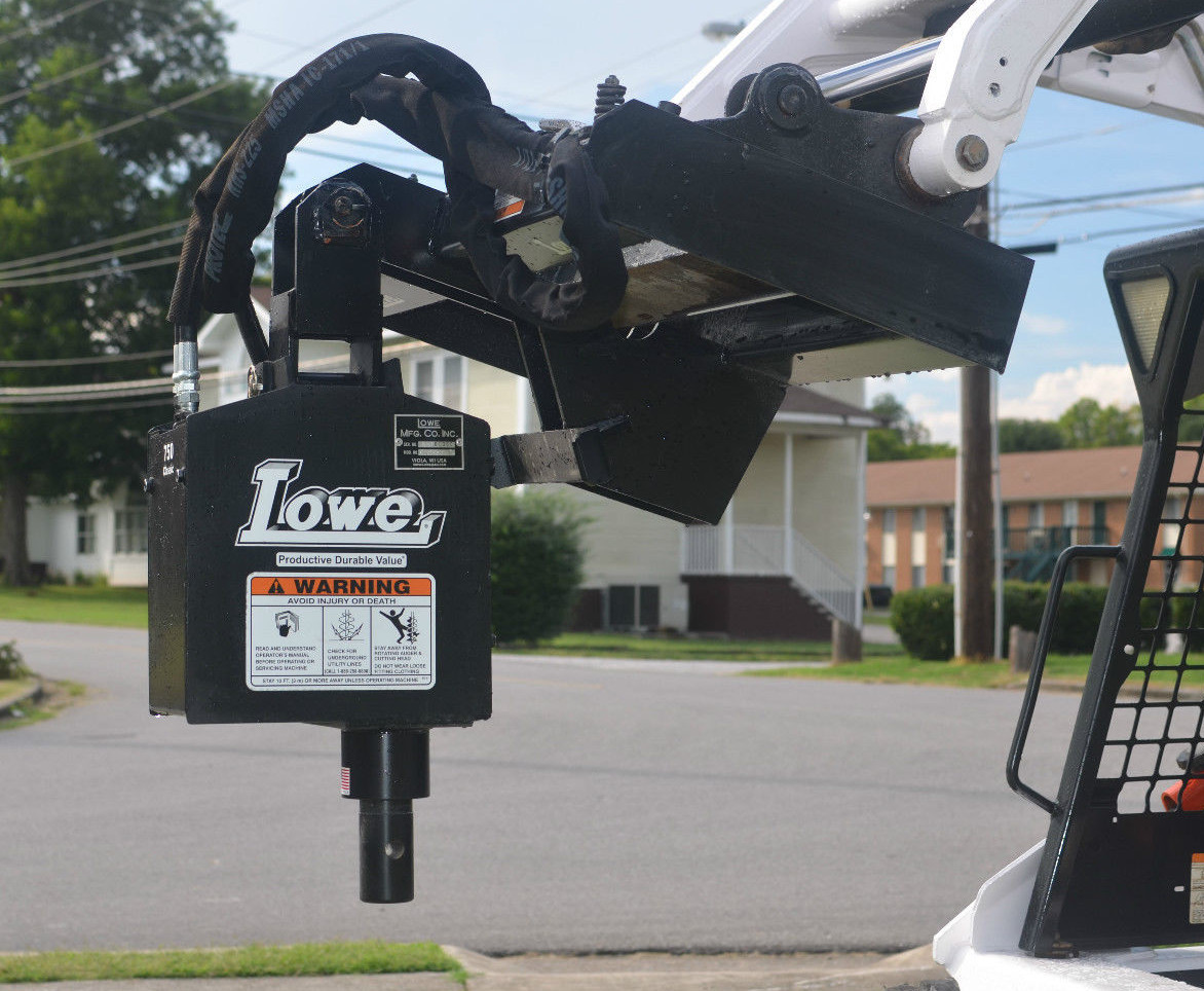 Lowe 750 Classic Round Auger Drive Digger Attachment Fits Skid Steer Loader