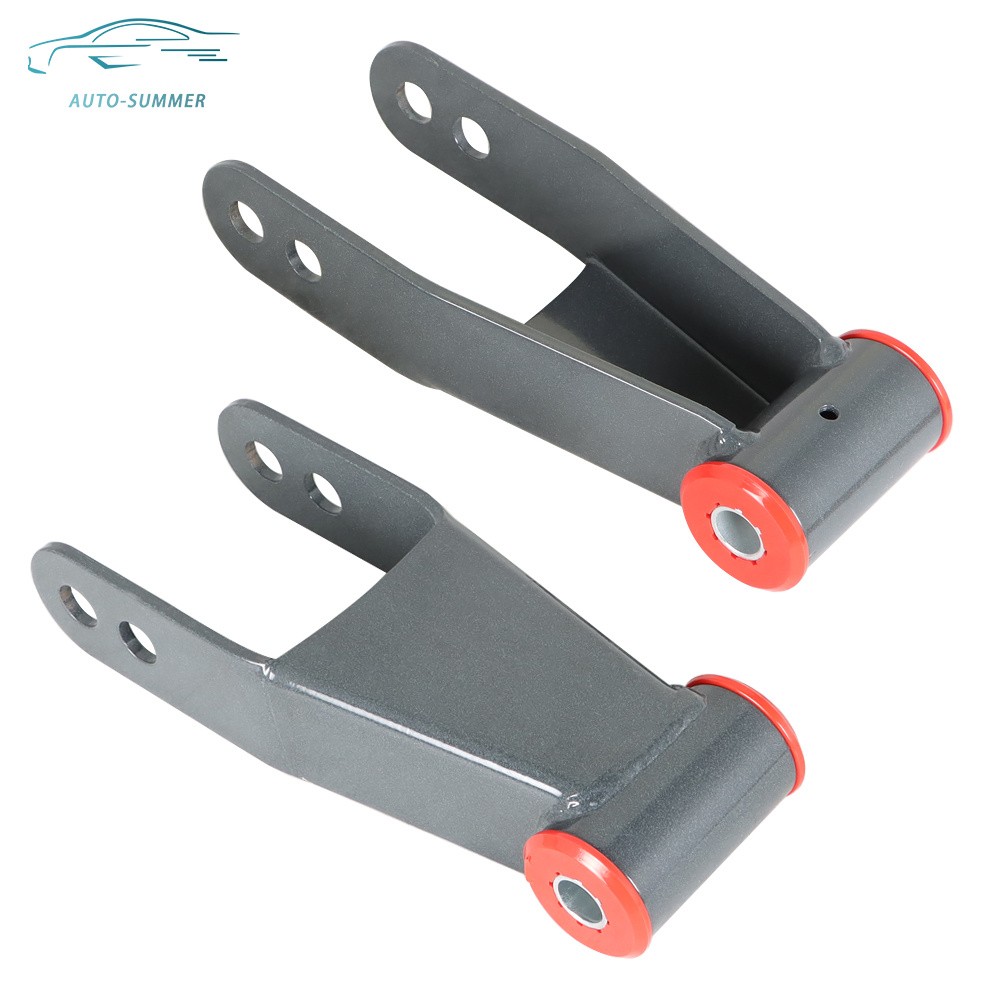 2" Rear Drop Shackles Kit For Chevy Silverado GMC Sierra 1500 C1500 1988-2018