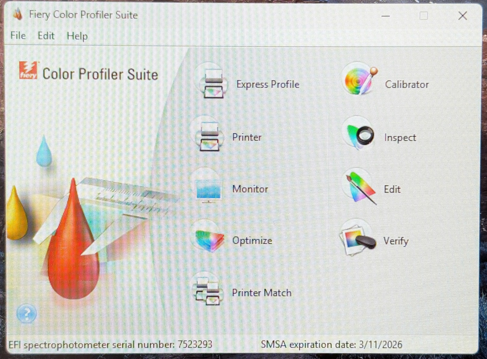 NEW EFI ES-3000 FIERY Spectrophotometer Kit with Software