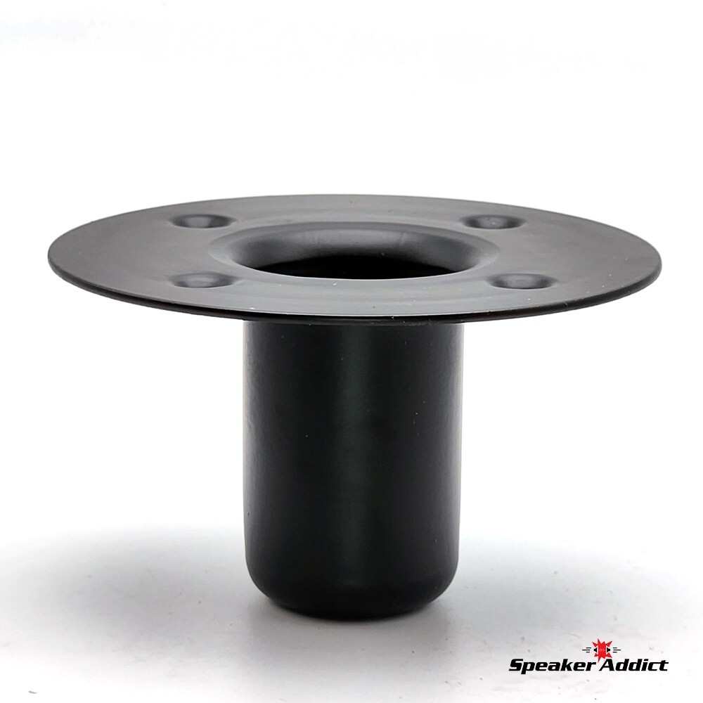 Pair Steel Speaker Pole Mounting Socket Cup Top Hat 1-1/2" Tripod Stand Black