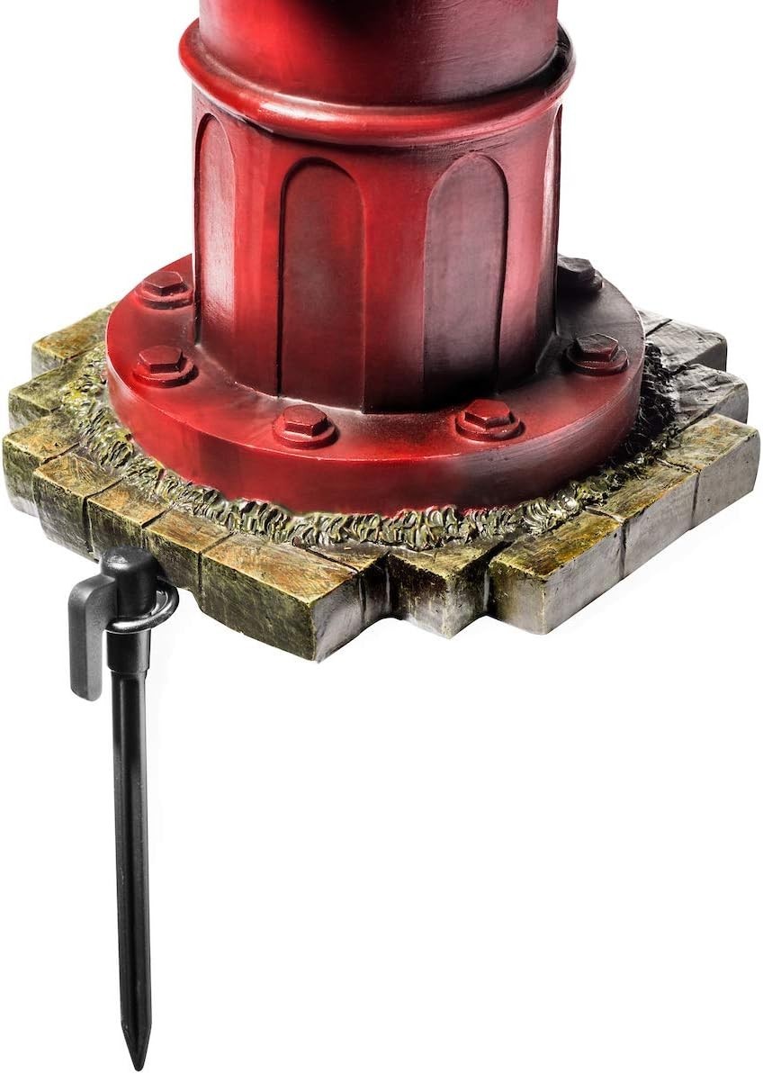 Red Dog Pee Post with Stakes - Outdoor Decor