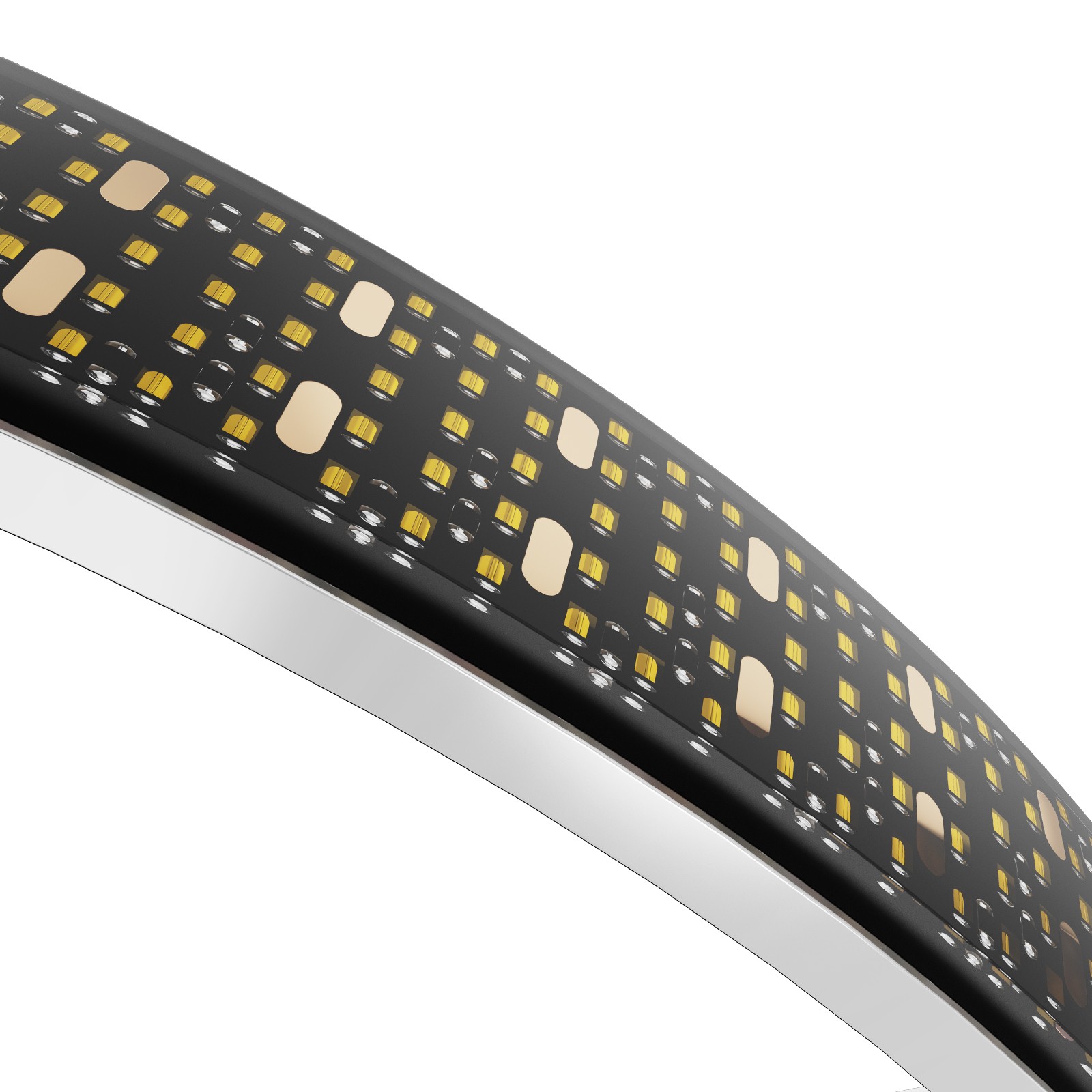 4Pcs 17" Inch 5-Row Pure White LED Wheel Lights Car Rim Lights Ultra-Bright