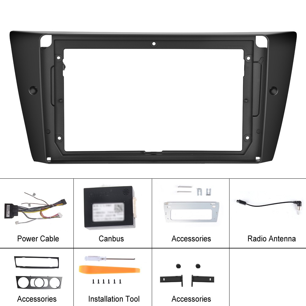 For BMW E90 M3 328i 335i Car Stereo Radio Android 15 Apple Carplay GPS Navi 64G