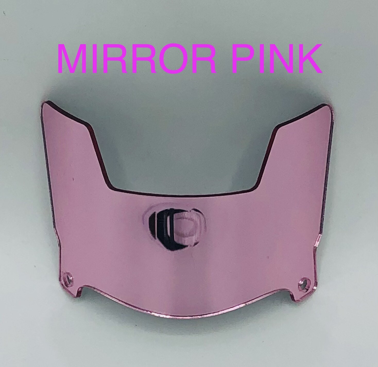 Chrome Mini Football Helmet Visors With Clips