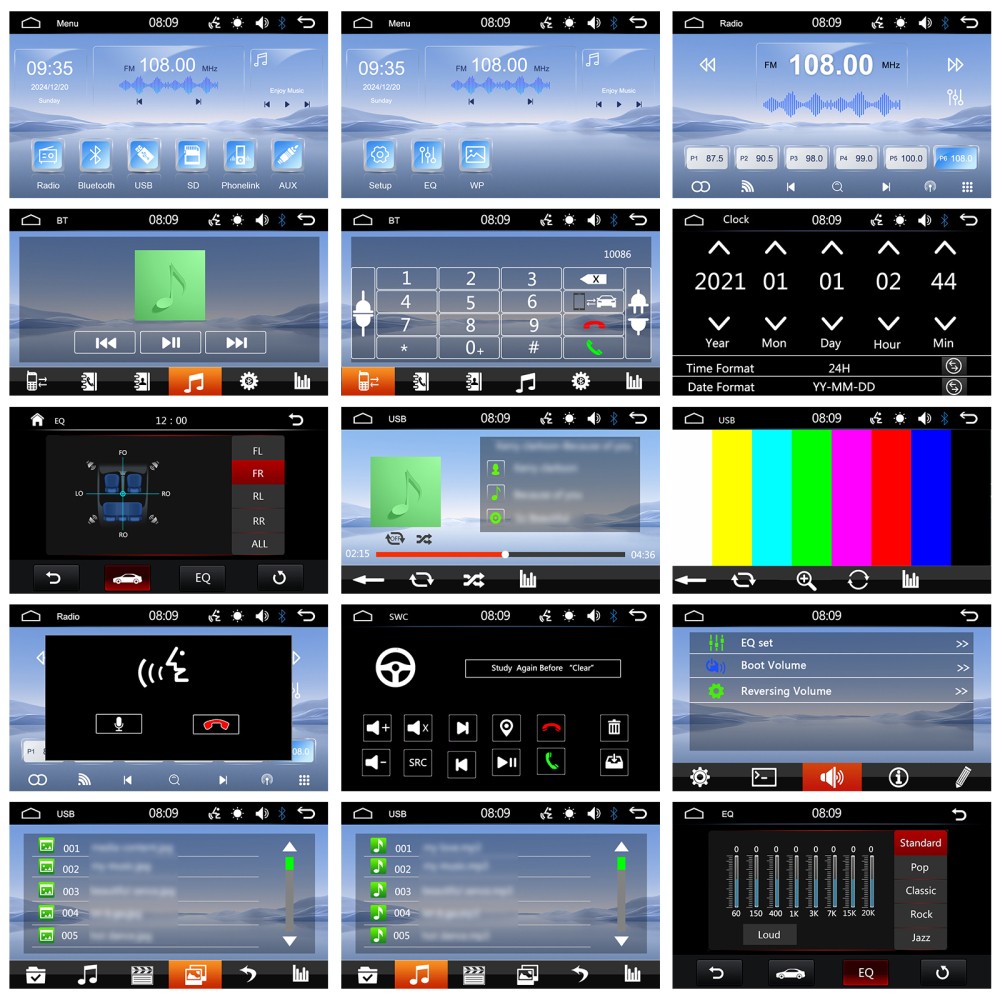 7" Double 2Din Car Stereo Radio Touch Screen Bluetooth FM Mirror link MP5 Player