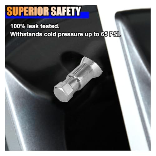 5PCS TR413AC Car Tire Valve Stems, Aluminium Alloy Snap-in Car Tire Silver