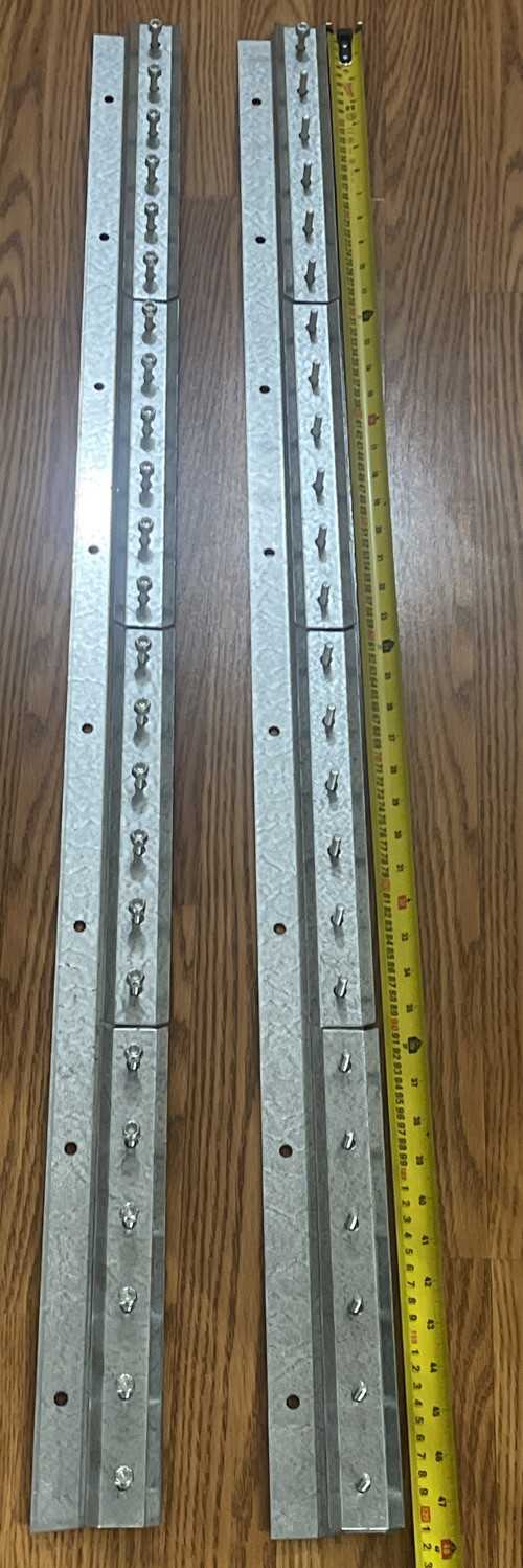 INDUSTRIAL MOUNTING HARDWARE FOR STRIP CURTAIN DOORS: 8FT STEEL STRIP